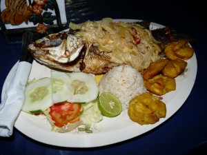 Bon poisson du lac Nicaragua