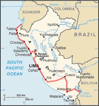Notre itinéraire au Pérou